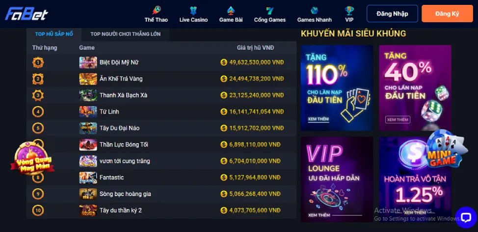 Sân quần vợt với cầu thủ đang giao bóng và logo 65win